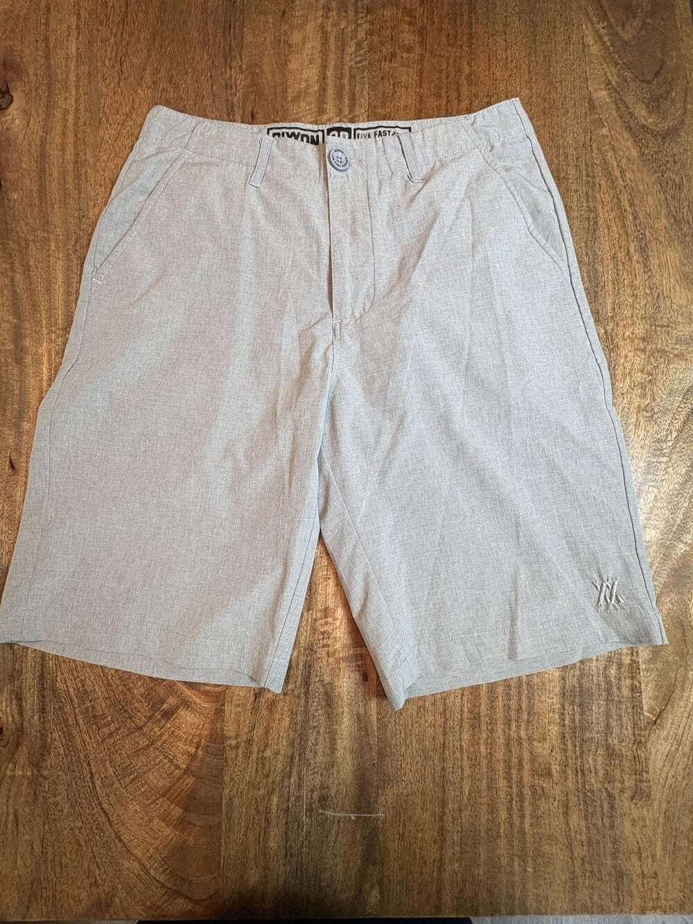 Dixxon Shorts Mens 30 Gray Chino Stretch Casual Summer Performance 11 Inseam